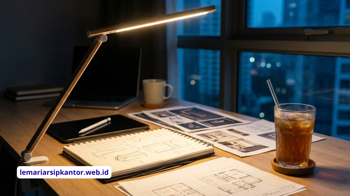 TIPS MENGATUR PENCAHAYAAN MEJA KERJA