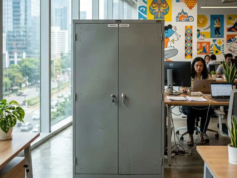 Lemari Besi 2 Pintu