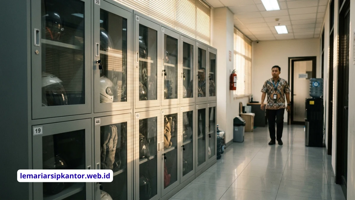 Kelebihan Menggunakan Loker Besi Pintu Transparan Acrylic untuk Kantor