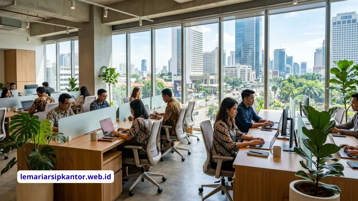 Model Meja Kerja Sekat Minimalis untuk Efisiensi Ruang Kerja Staf