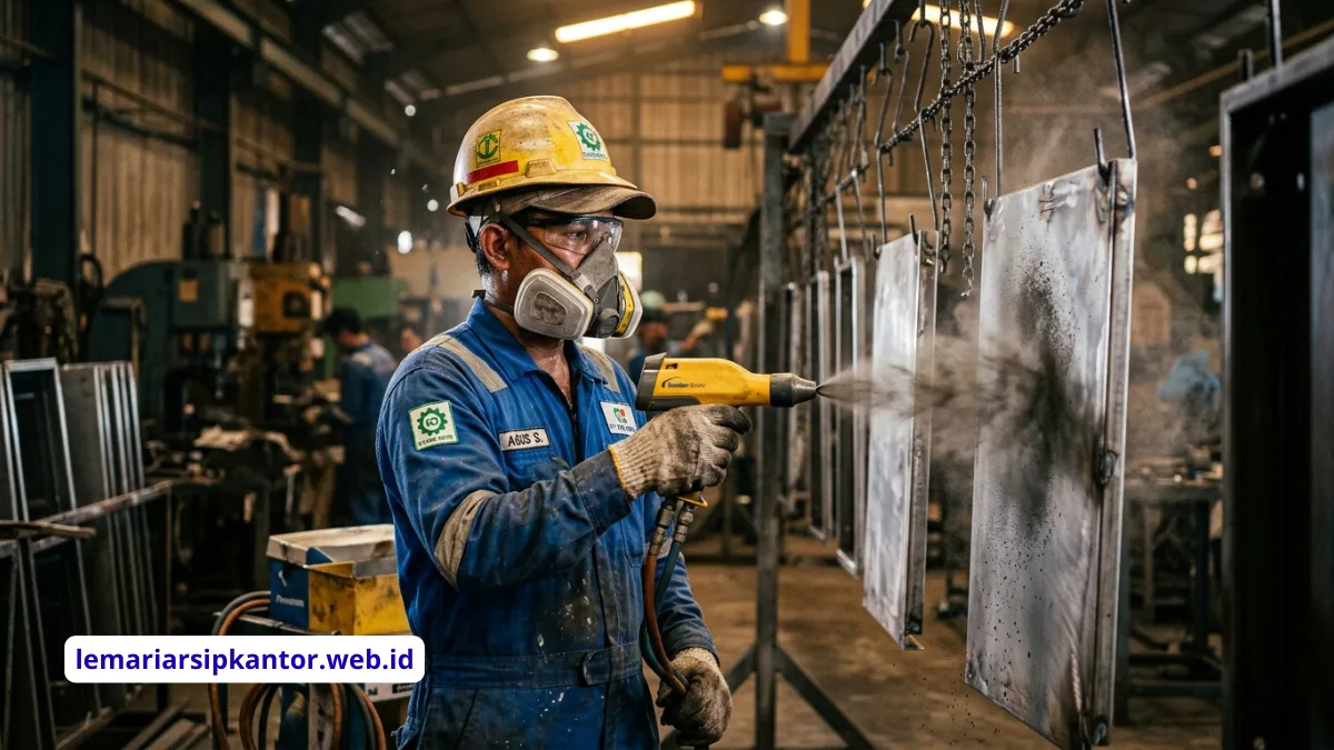 Spesifikasi Lemari Arsip Kantor Besi Tahan Karat dengan Lapisan Powder Coating