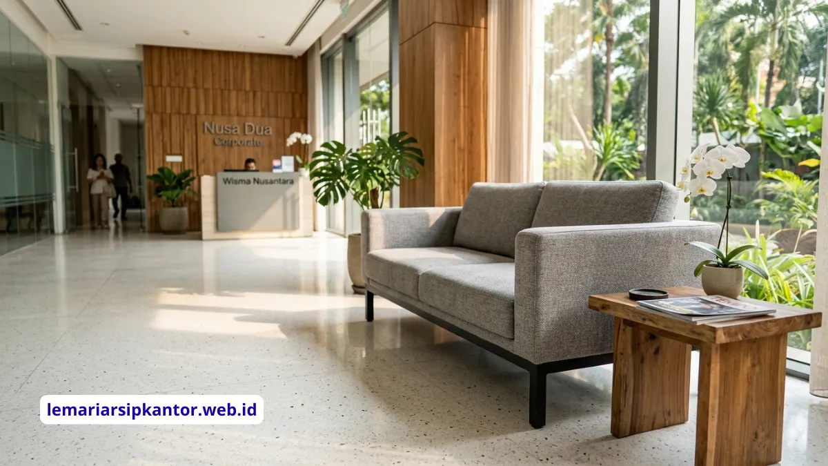 Review Desain Sofa Ruang Tunggu Minimalis Kaki Besi untuk Lobi Kantor