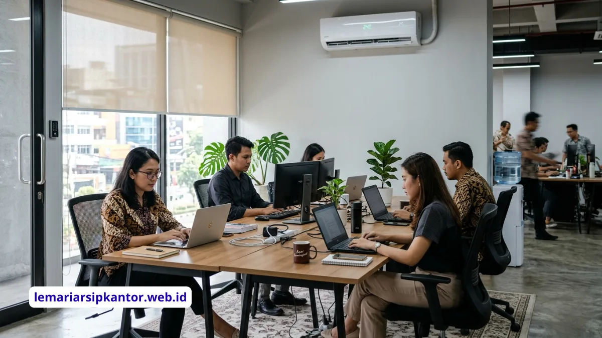 Suasana Ruang Kerja dengan Suhu AC Ideal